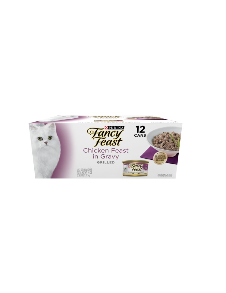 Purina Fancy Feast Alimento húmedo para gatos para gatos 12 unidades