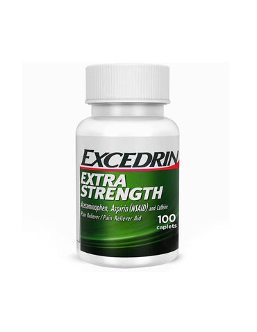 Excedrin Extra Strength analgésico para el dolor de cabeza en cápsulas, 100 unidades