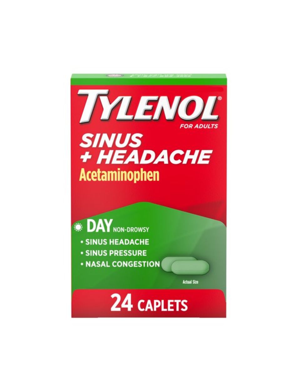 Tylenol Sinus + Headache Cápsulas diurnas que no provocan somnolencia, 24 ct