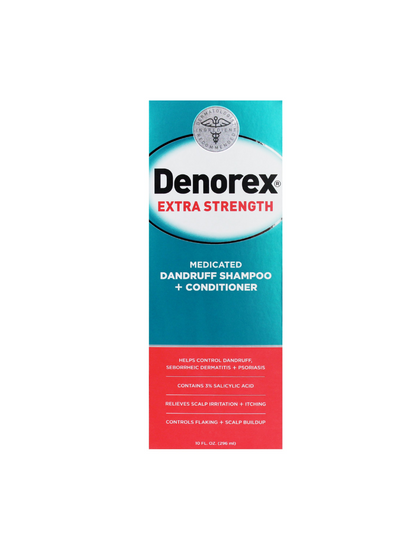 Denorex Extra Strength Champú Plus Acondicionador con 3% de ácido salicílico 296ml