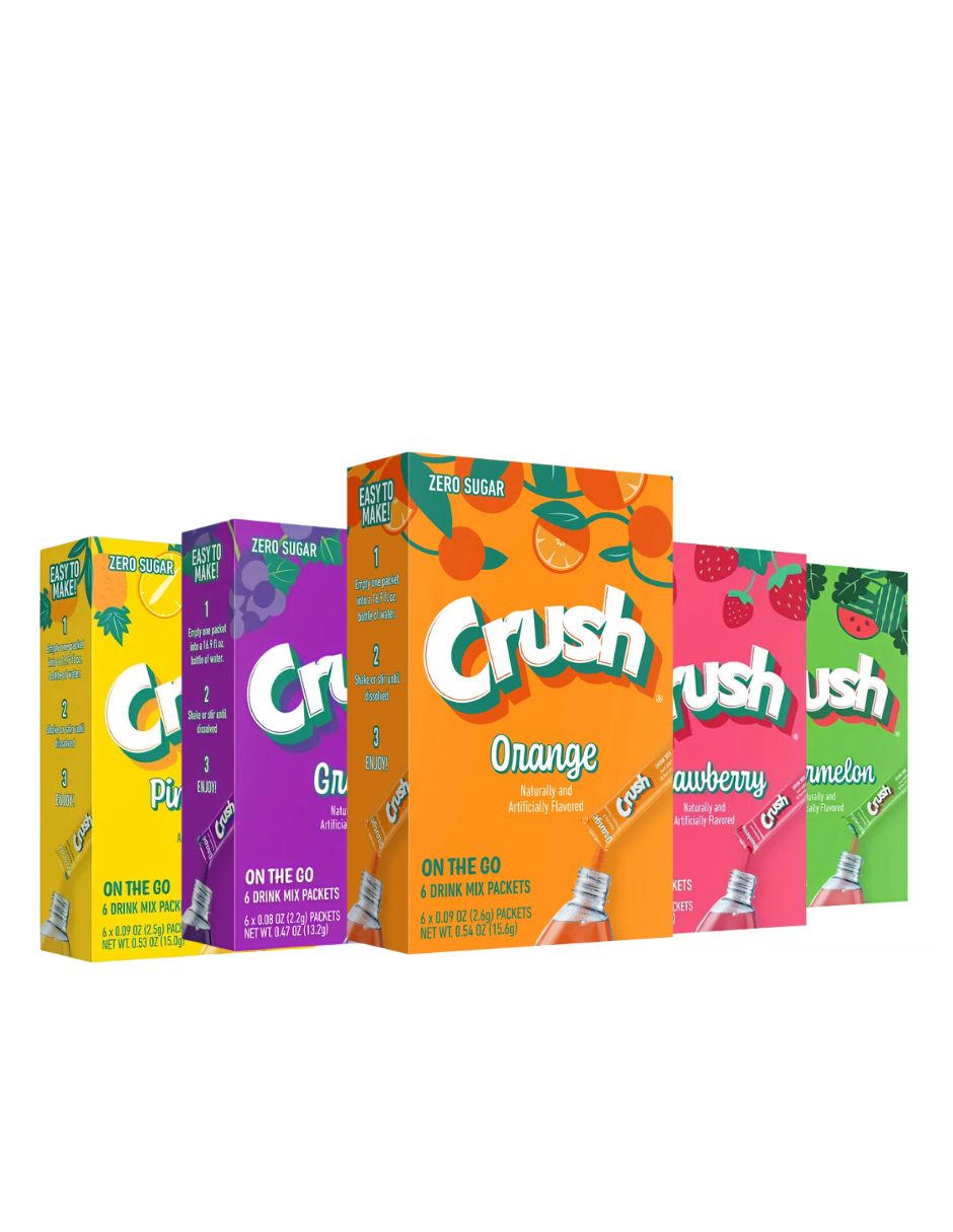 Crush Mezcla de bebida 6 unidades sin azúcar  (variedad)