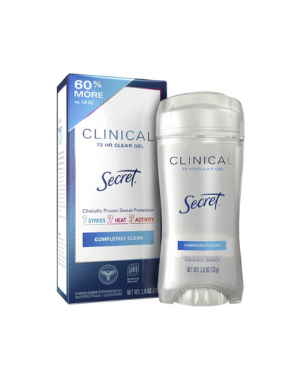 Desodorante antitranspirante en gel Secret Clinical Strength 73gr (variedad)