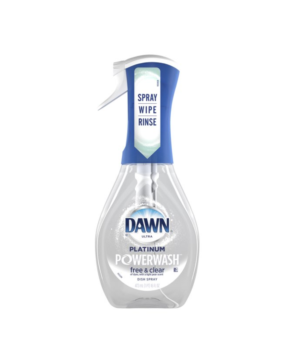 Dawn Free and Clear Powerwash, aroma a pera 473ml