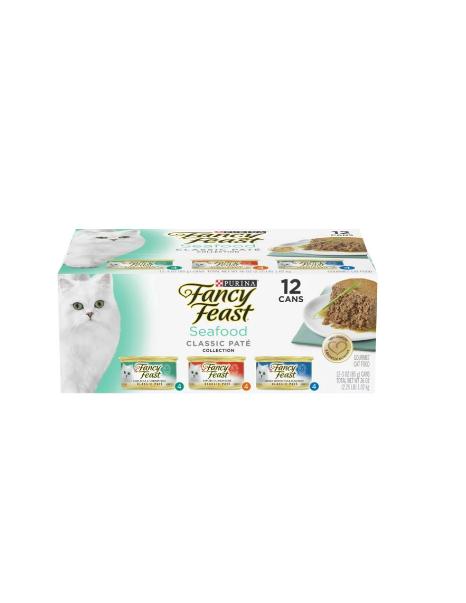 Purina Fancy Feast Alimento húmedo para gatos para gatos 12 unidades