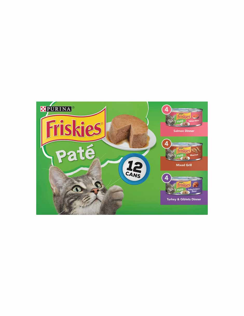 Friskies Paté de comida para gatos, 12 pack