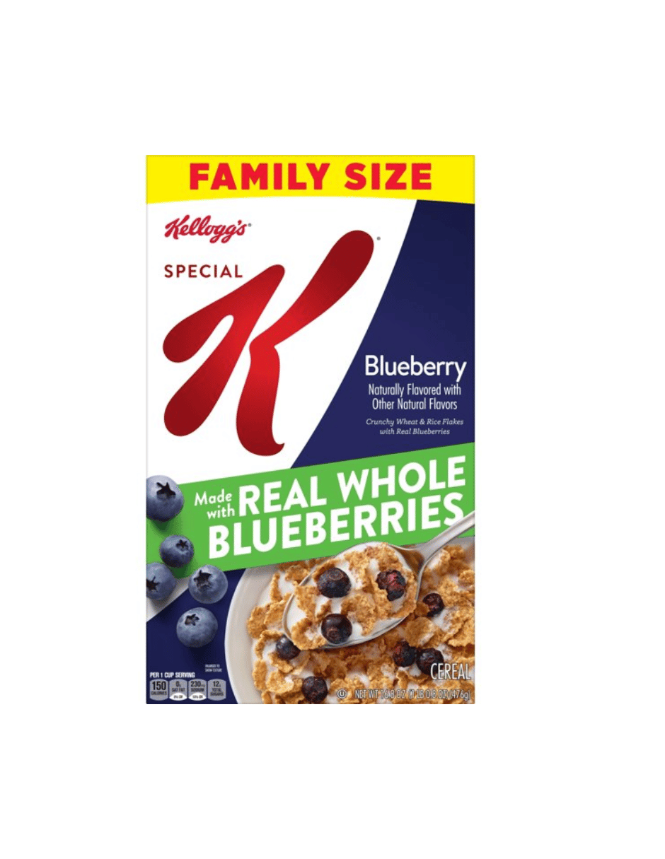 Cereal de desayuno Kellogg's Special K de arándanos 476gr – Dulce