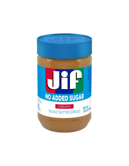 Jif Crema de mantequilla de maní cremosa sin azúcar agregada 440gr