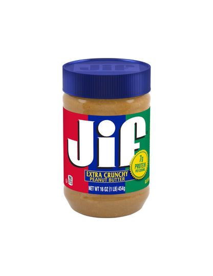 Jif Mantequilla de maní extra crujiente  454gr