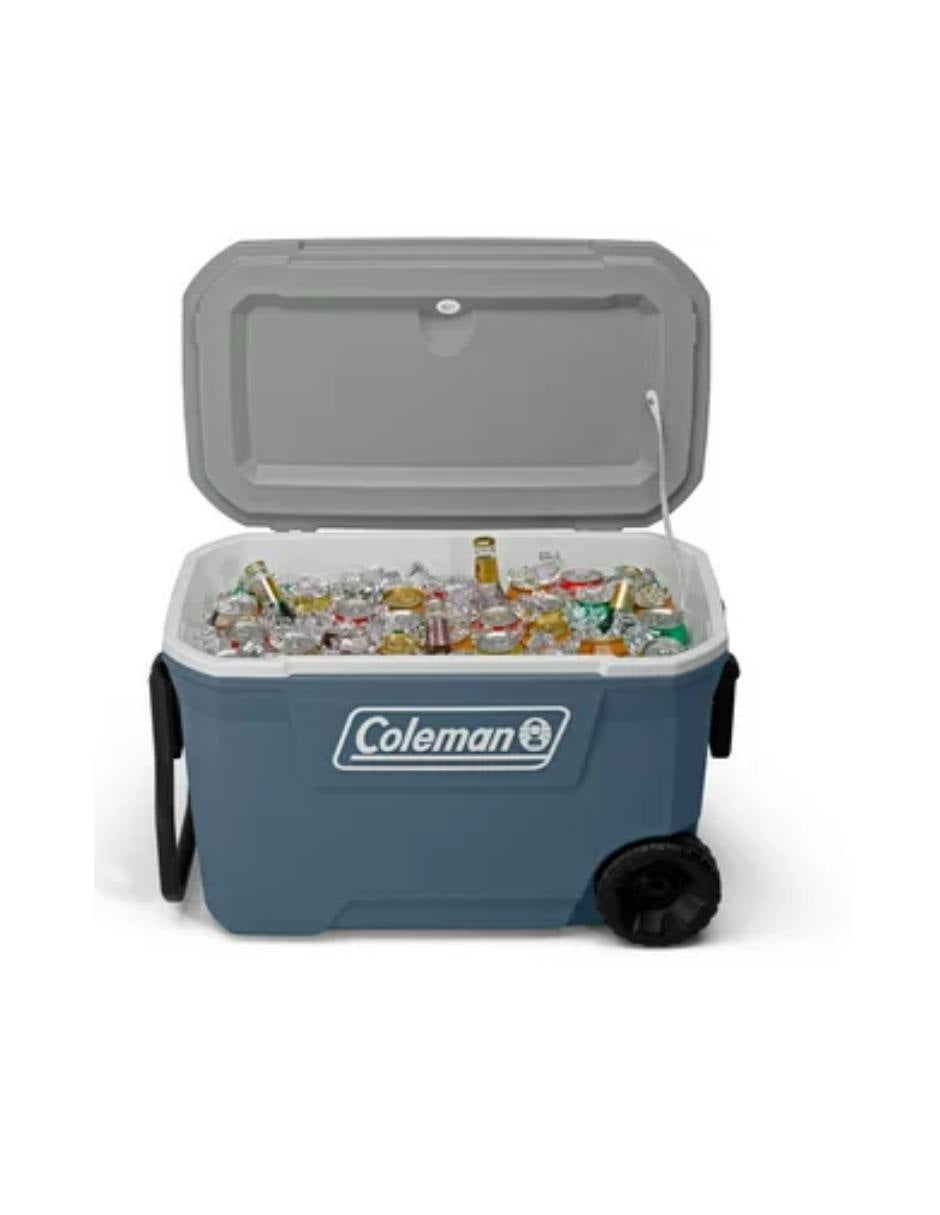 Coleman 316 Series 62QT Hielera rígida con ruedas, Lakeside Blue