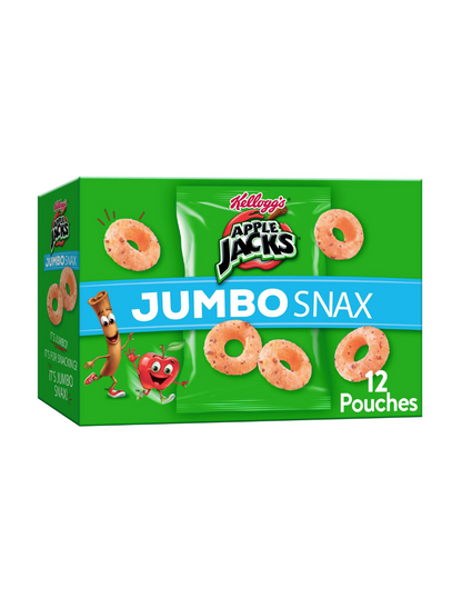 Apple Jacks Jumbo Snax Snacks de cereales 153gr