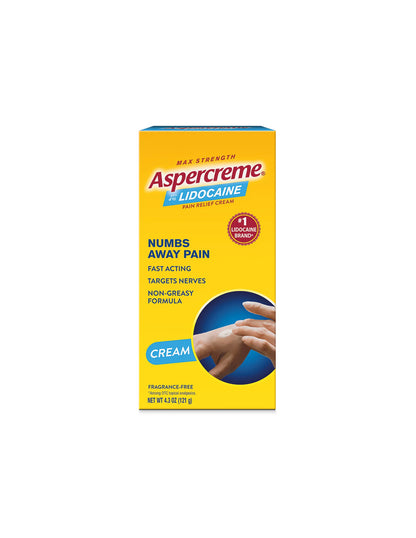 Aspercreme Crema para aliviar el dolor con lidocaína 121gr