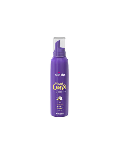 Aussie Miracle Curls Styling Mousse, aceite de coco y jojoba 170gr