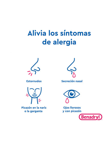 Benadryl Liqui-Gels Medicina antialérgica antihistamínica, 48 unidades