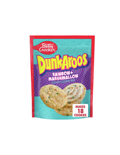 Betty Crocker Dunkaroos Mezcla de galletas arcoíris + malvaviscos 357gr