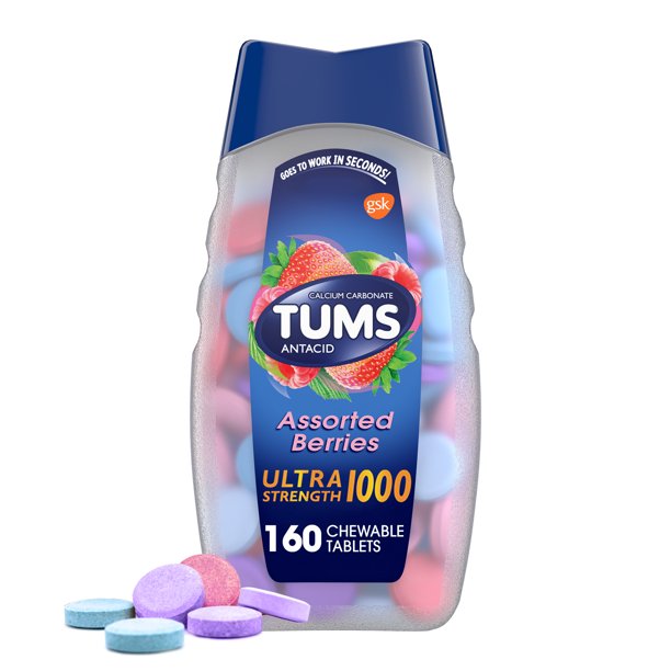 Tums Assorted Berries Ultra fuertes 160 tabletas