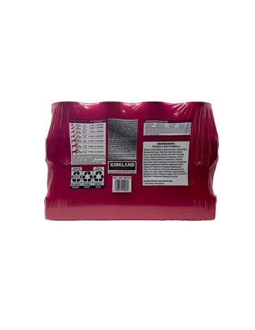 Kirkland Alimento enlatado para perros sabor pollo y arroz 13.2 oz, 24 unidades