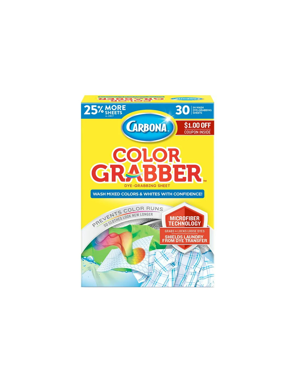 Carbona protector de color hojas de lavado de microfibra, 30 unidades