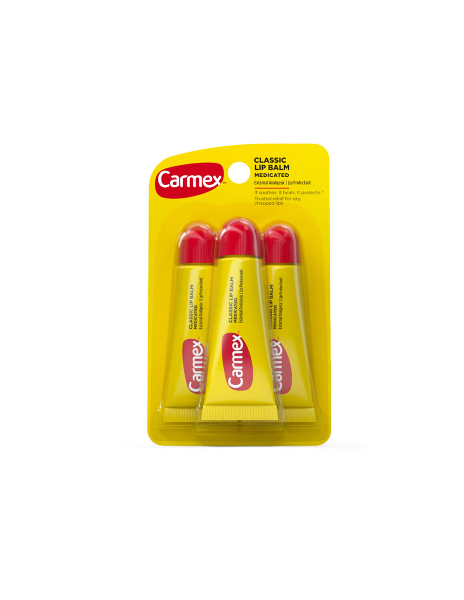 Carmex Classic Bálsamo Labial medicado 3 pack