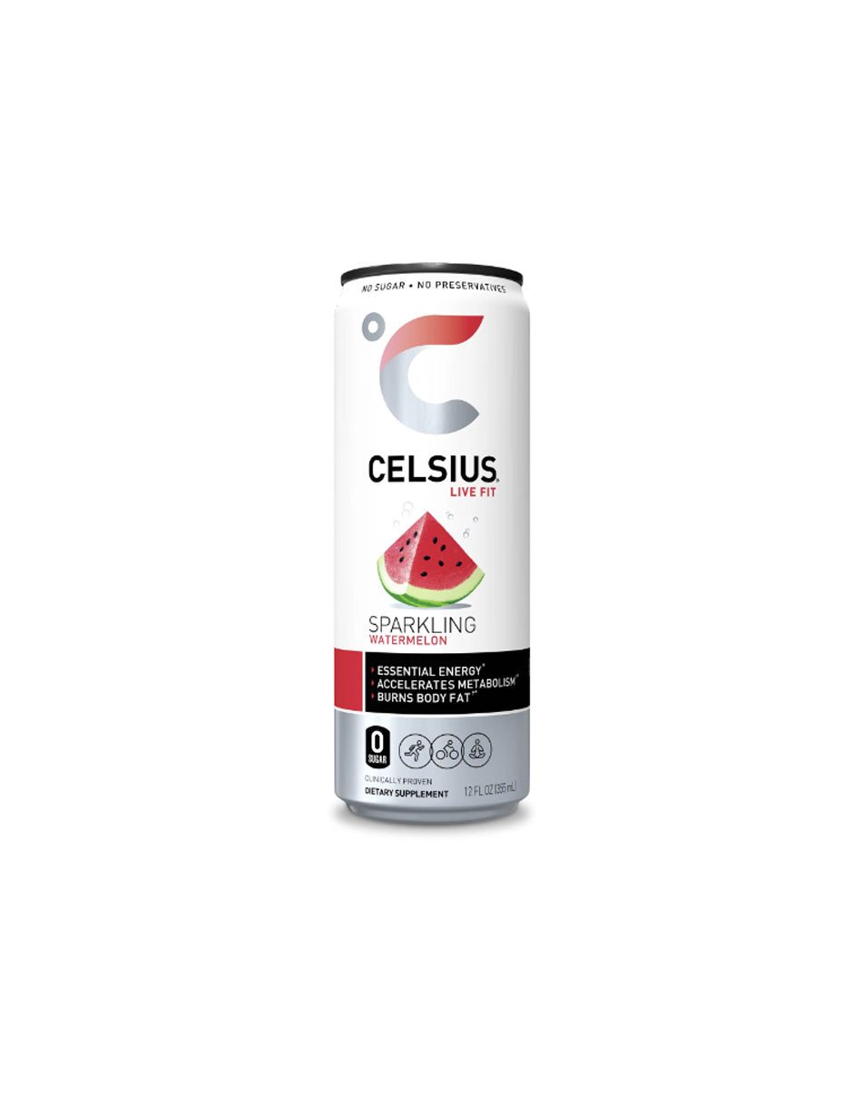 Celsius bebida energética sabor sandía espumosa 355ml