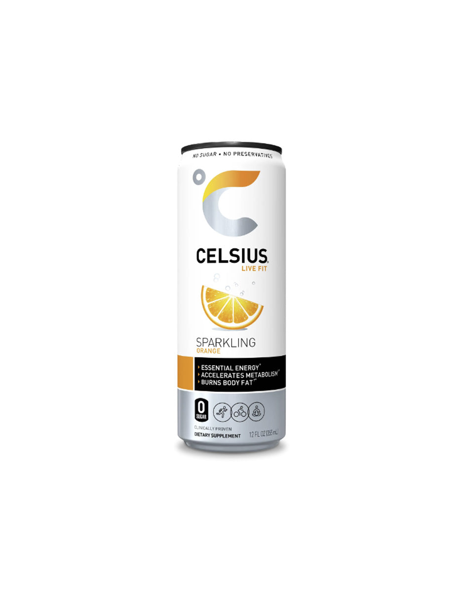 Celsius bebidas energéticas, sabor naranja 355ml