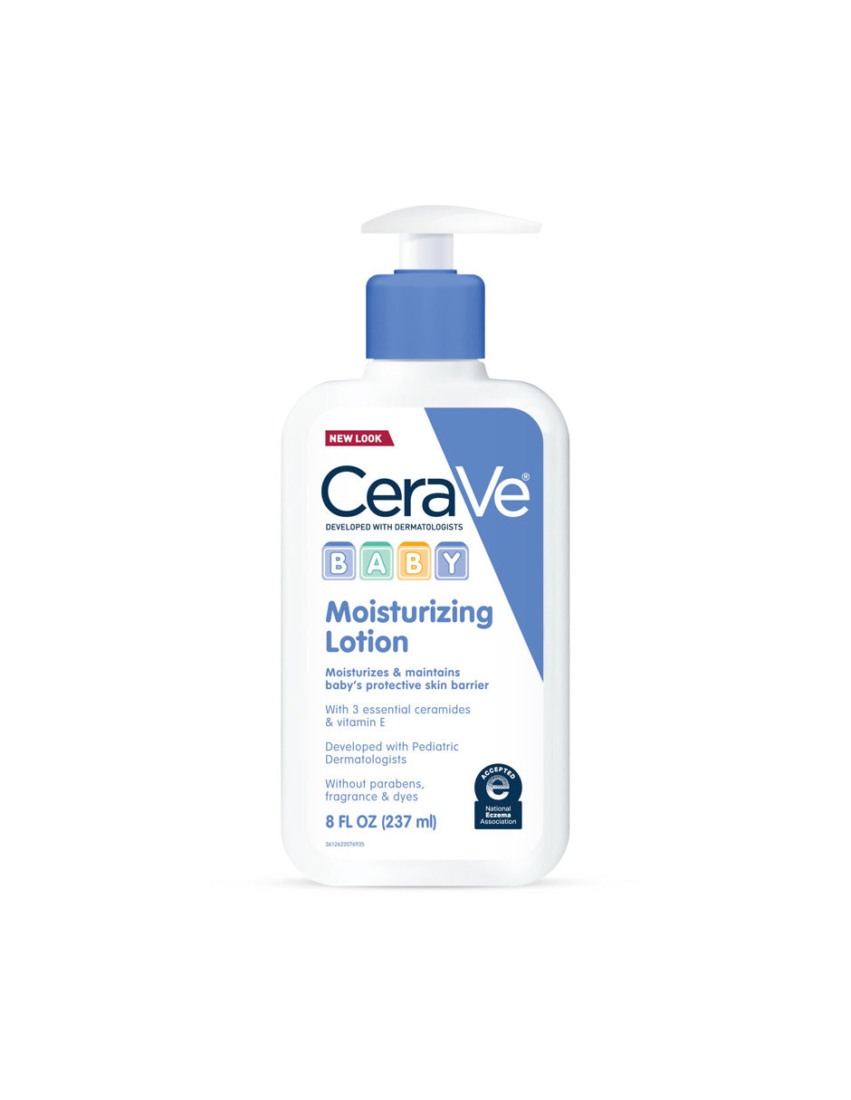 CeraVe Baby loción hidratante suave con vitamina E, sin fragancia ni parabenos 237ml