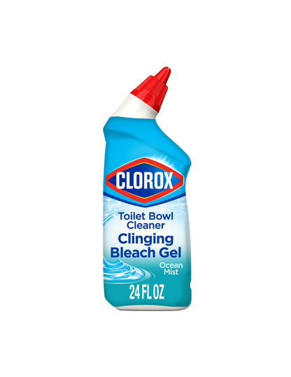 Clorox Limpiador de inodoros Gel blanqueador adherente 709ml