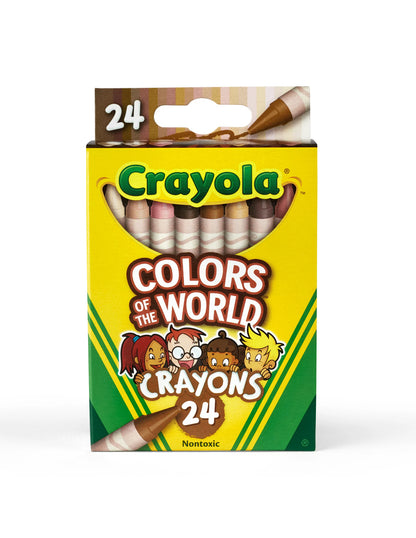 Crayola Colors of the World Crayons, 24 unidades