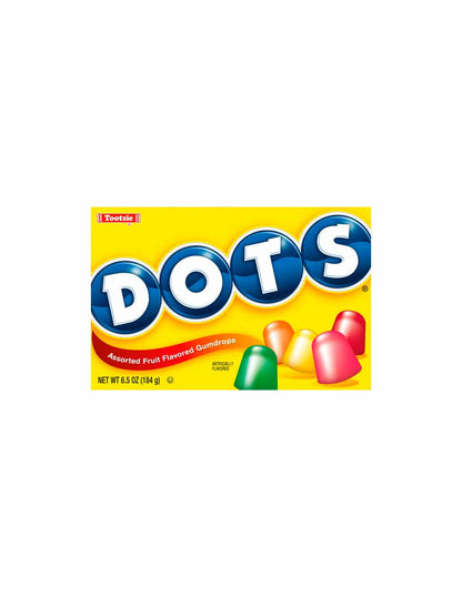 Gomitas con sabor a frutas surtidas Tootsie DOTS 184gr