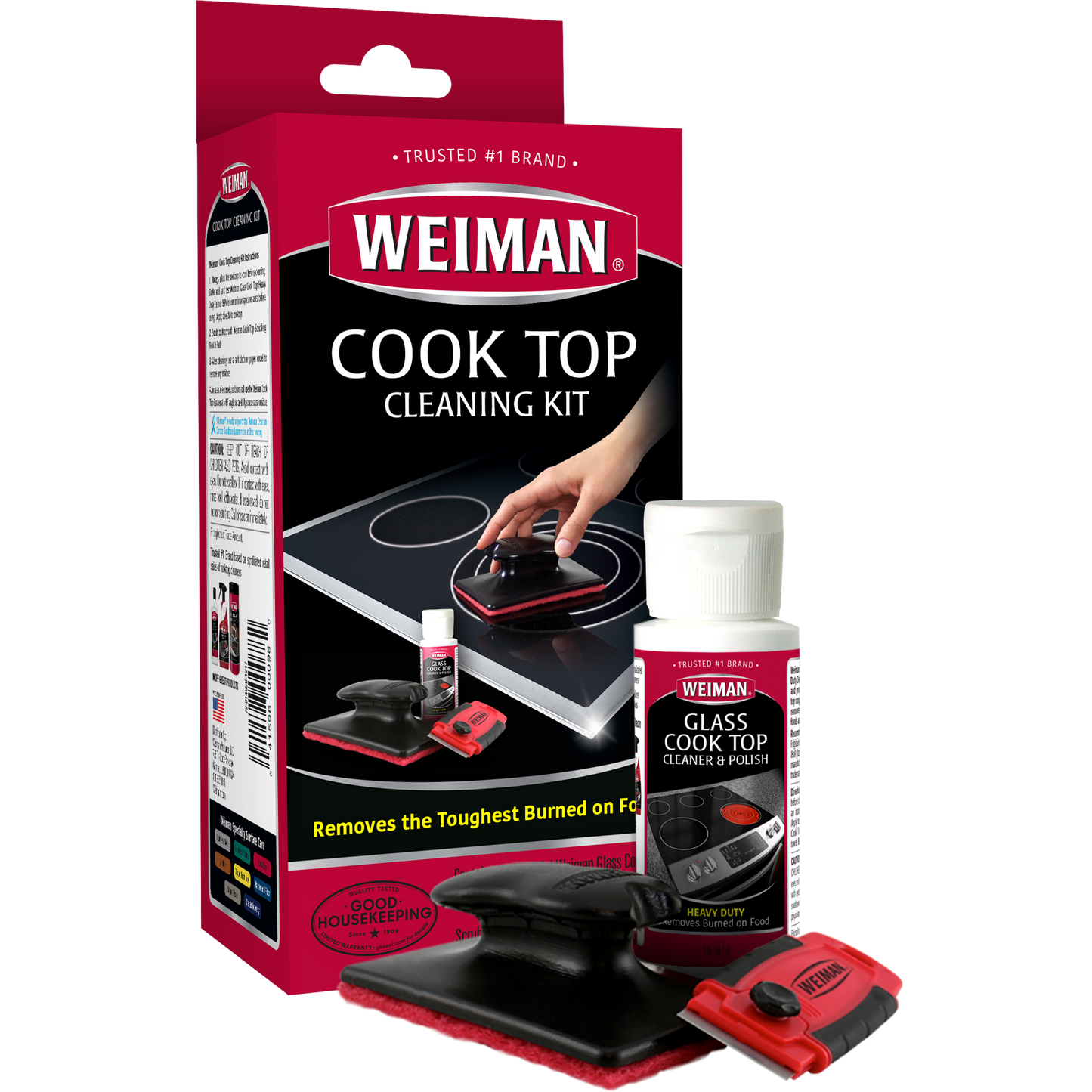 Weiman Kit completo de limpieza para estufas de vidrio