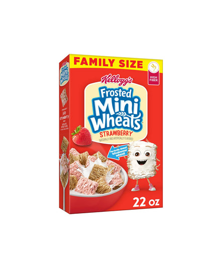 Cereal frosted mini wheals strawberry 623gr