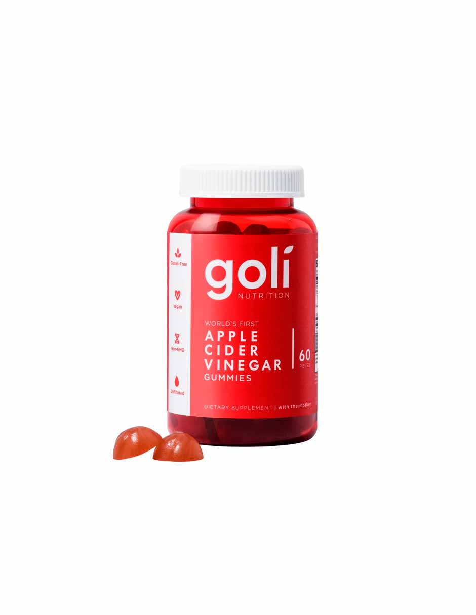 Goli Nutrition Gomitas de vinagre de sidra de manzana, 60 unidades