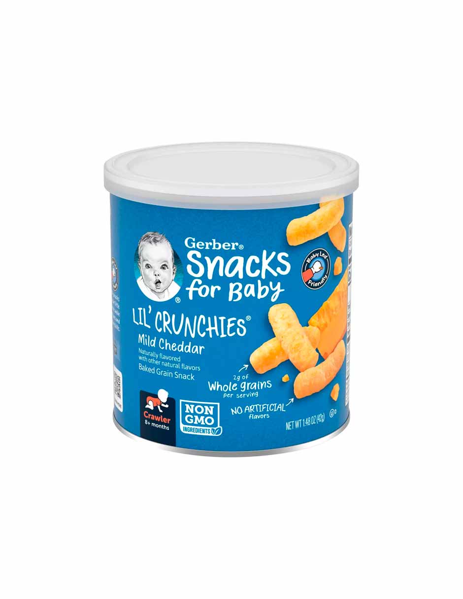 Gerber Lil Crunchies Stage 3 Queso Cheddar 42g