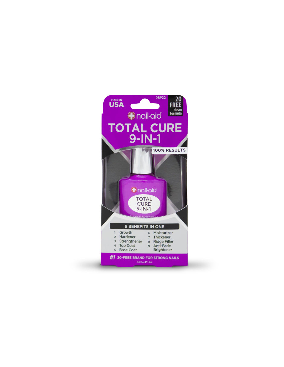 Fortalecedor para uñas Nail-Aid Total Cure 9 en 1, 15ml