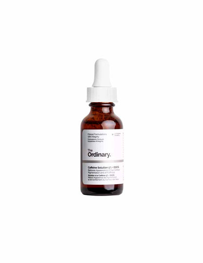 The ordinary cafeína al 5 % + EGCG reduce hinchazón y la pigmentación del contorno de los ojos 1oz