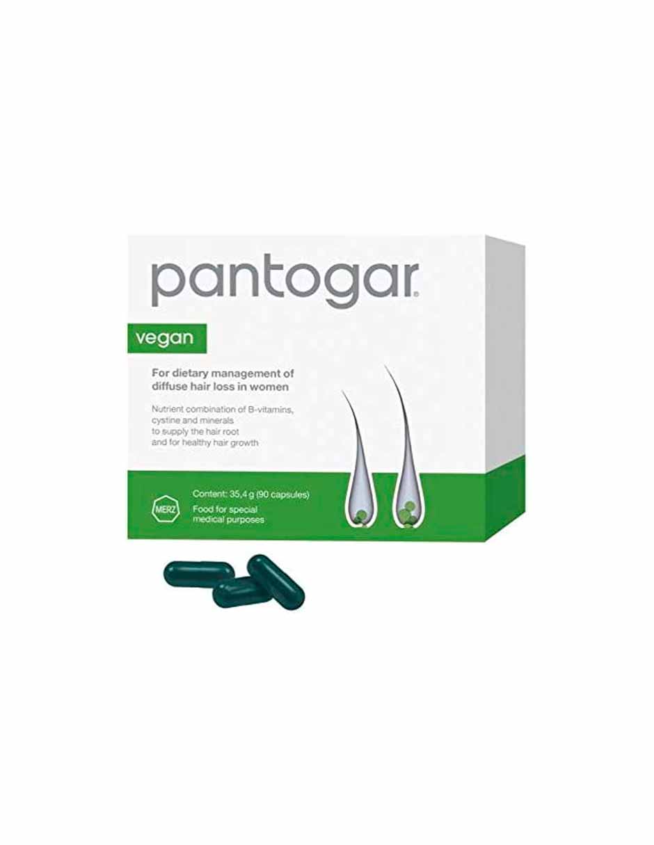 Pantogar tratamiento para problemas de pérdida de cabello 90 cápsulas