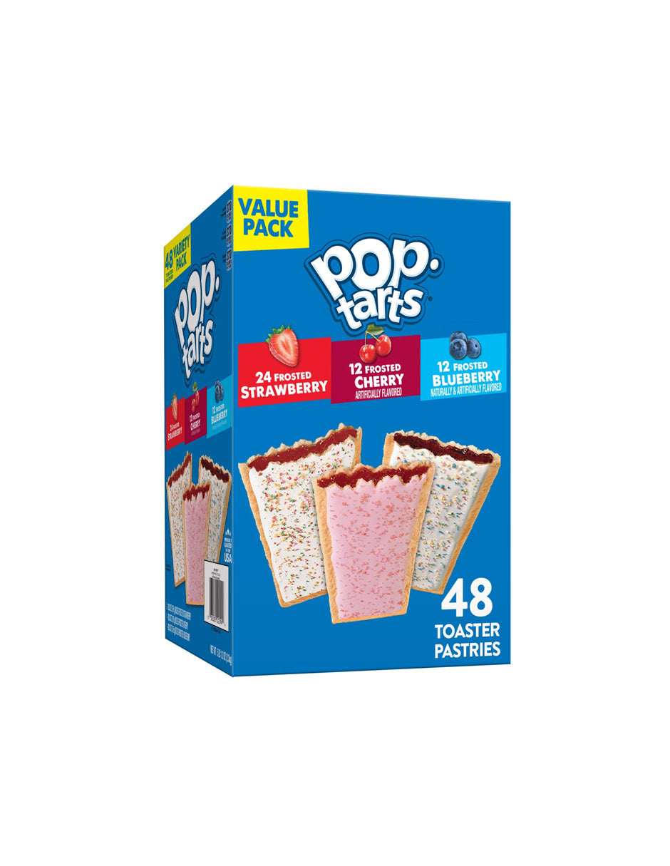 Barras Pop Tarts variedad de sabores 48 piezas