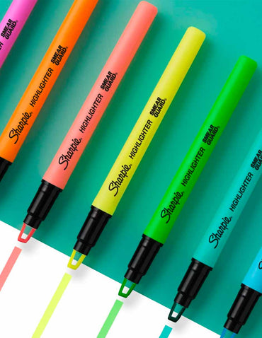 Sharpie Clear View, marcatextos colores surtido, 8 unidades