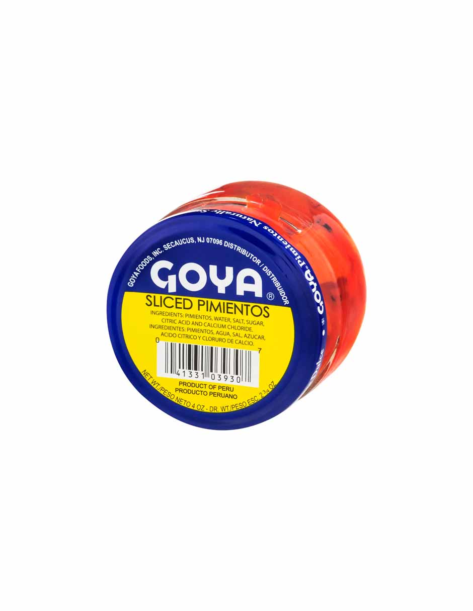Goya Fancy Sliced Red Pimientos 4 oz