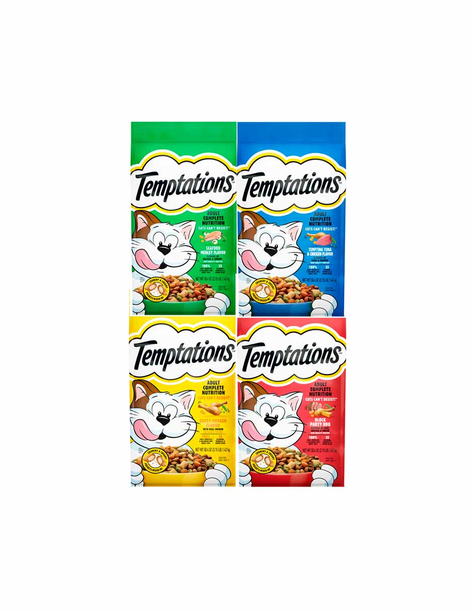 Temptations Alimento seco para gatos adultos 1.43kg