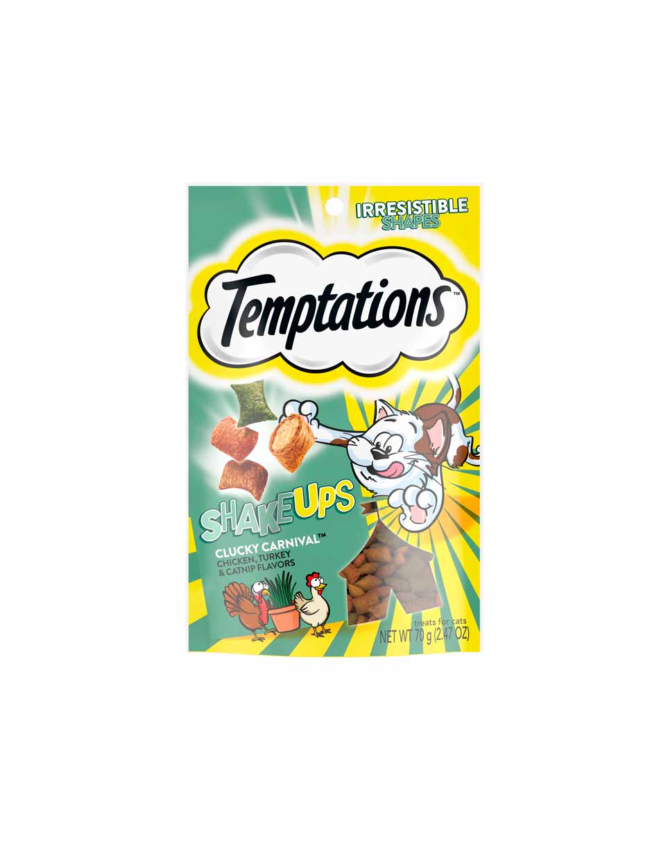 Temptations ShakeUps Golosinas crujientes y suaves para gatos 70gr