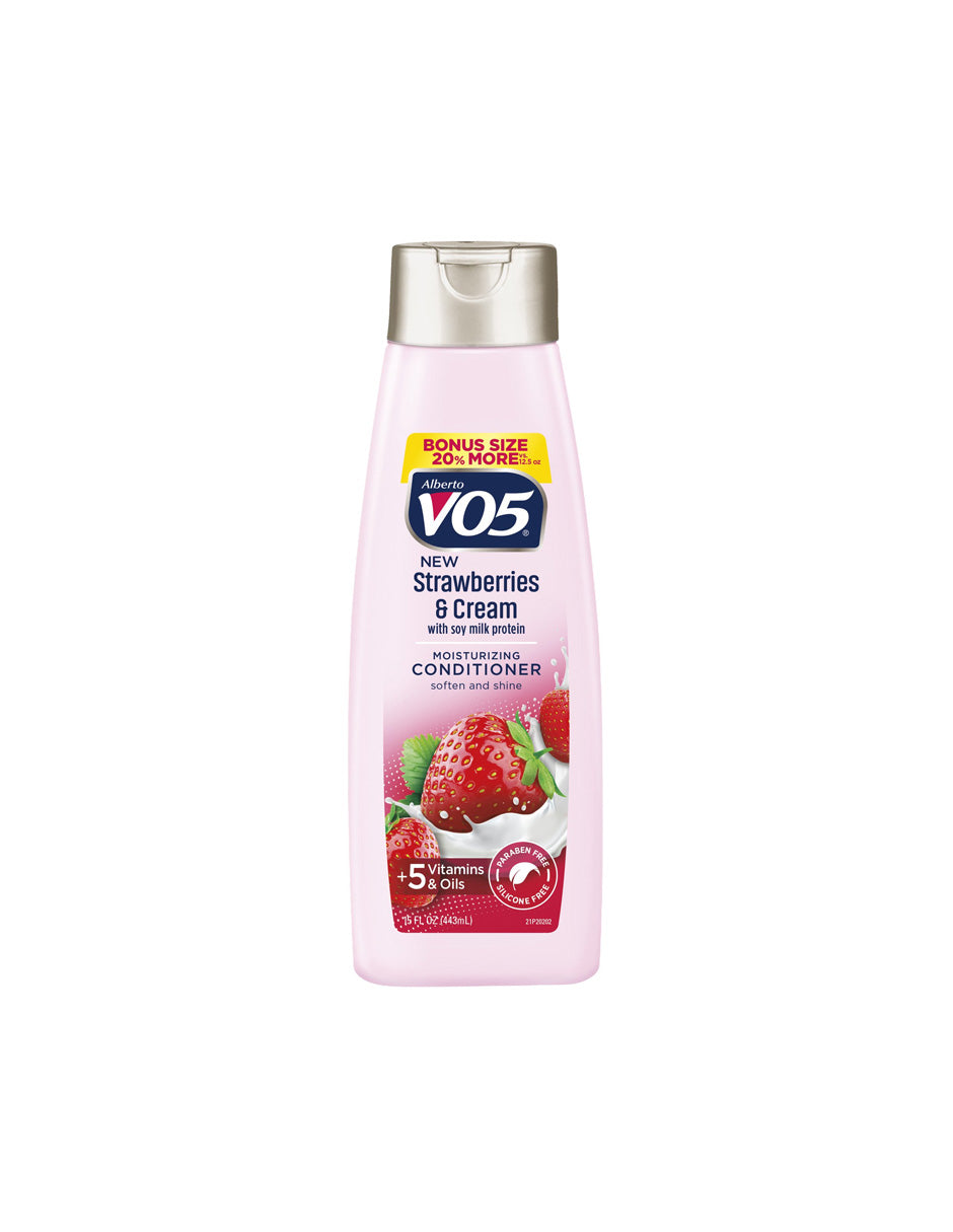 Alberto VO5 Acondicionador humectante de fresas y crema con leche humectante 370ml