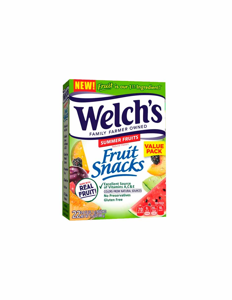 Gomitas Welch's Fruit Snacks, Fruta de verano 499gr